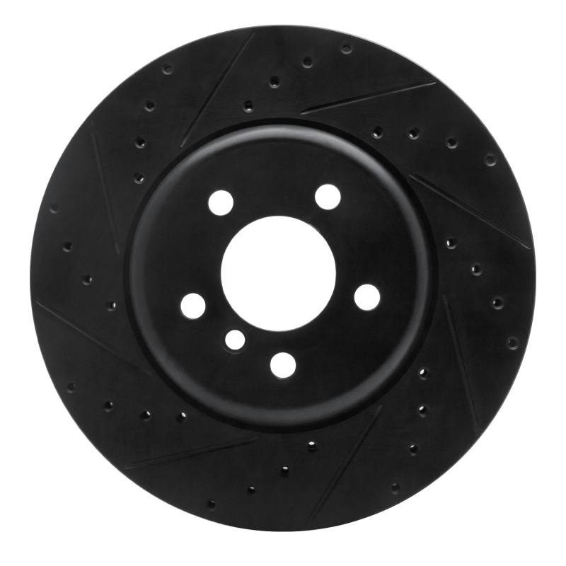 BMW 640I xDrive CONVERTIBLE Brake Rotor (1) - Front Left - DFC - Drilled & Slotted - Black - `11-`19