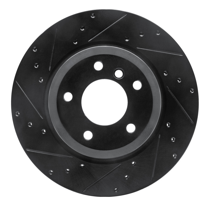 BMW Z4 Brake Rotor (1) - Rear Left - DFC - Drilled & Slotted - Black - `11-`16