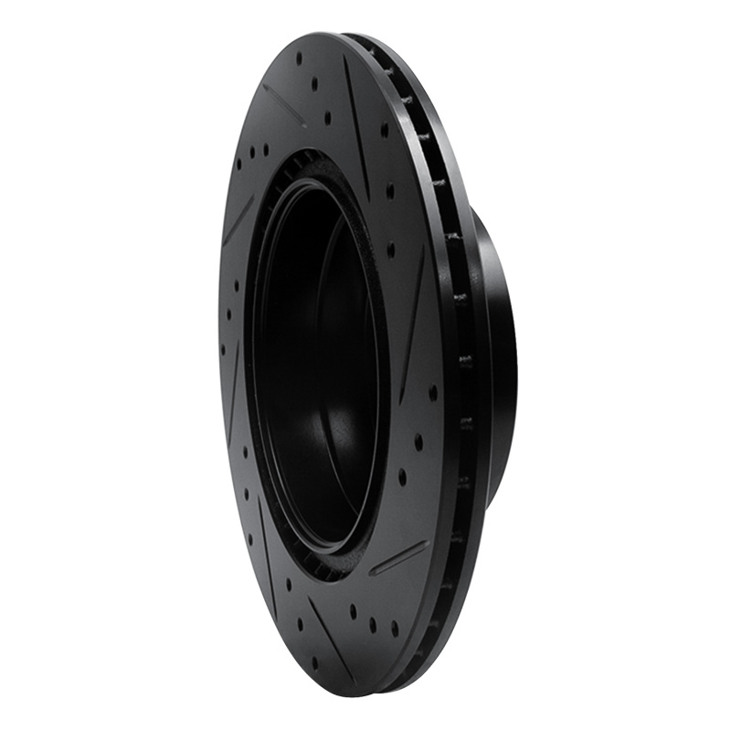 BMW 428i Brake Rotor (1) - Rear Left - DFC - Drilled & Slotted - Black - `06-`21