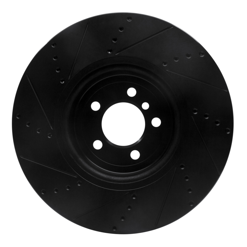 BMW 440i Gran Coupe Brake Rotor (1) - Front Right - DFC - Drilled & Slotted - Black - `13-`20