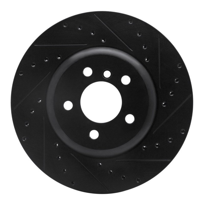 BMW 230i Brake Rotor (1) - Rear Right - DFC - Drilled & Slotted - Black - `13-`21