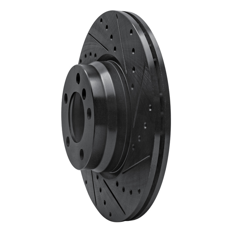 BMW 228i Brake Rotor (1) - Front Right - DFC - Drilled & Slotted - Black - `12-`18