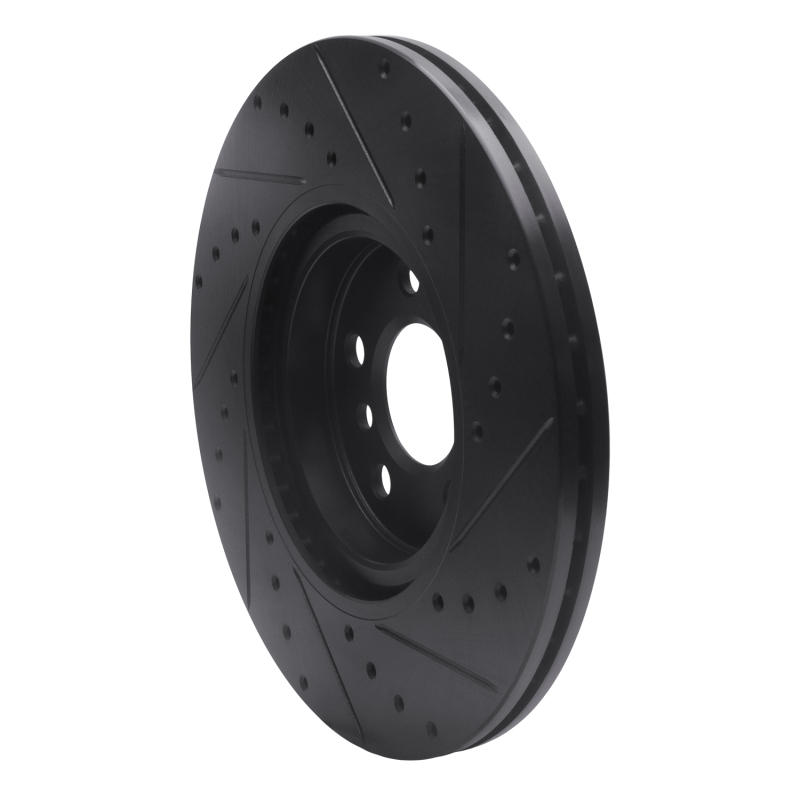 BMW 220i Brake Rotor (1) - Front Left - DFC - Drilled & Slotted - Black - `15-`25