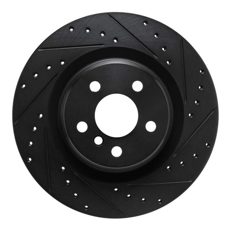 BMW M235I xDrive Gran Coupe Brake Rotor (1) - Rear Right - DFC - Drilled & Slotted - Black - `19-`24