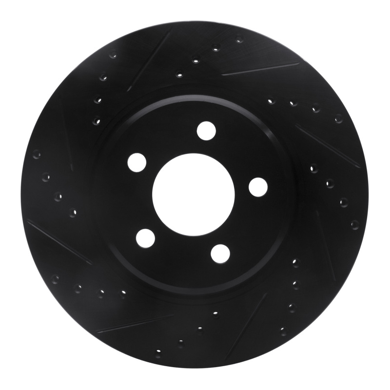 Chrysler 300 Brake Rotor (1) - Front Left - DFC - Drilled & Slotted - Black - `05-`23 Chrysler 300 Brake Rotor (1) - Front Left - DFC - Drilled & Slotted - Black - `05-`23