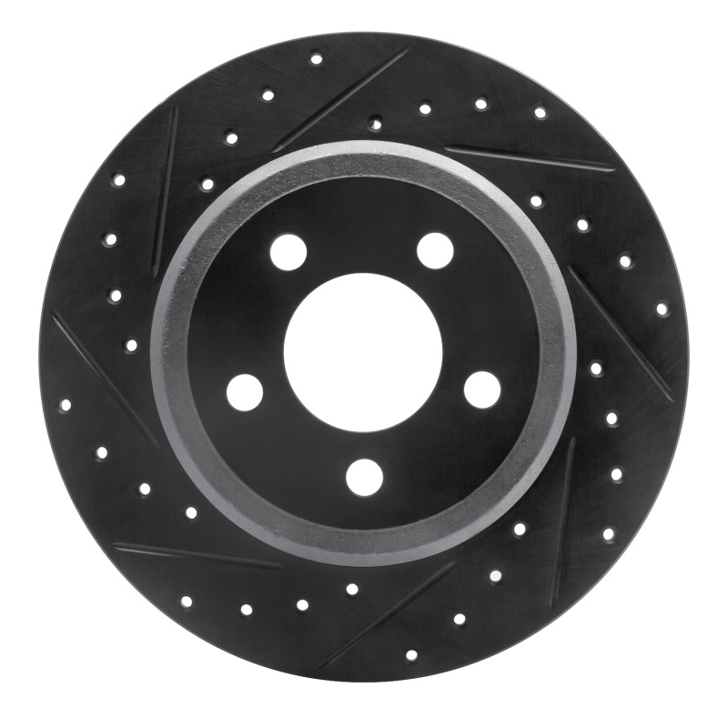 Chrysler 300 Brake Rotor (1) - Rear Left - DFC - Drilled & Slotted - Black - `05-`23 Chrysler 300 Brake Rotor (1) - Rear Left - DFC - Drilled & Slotted - Black - `05-`23