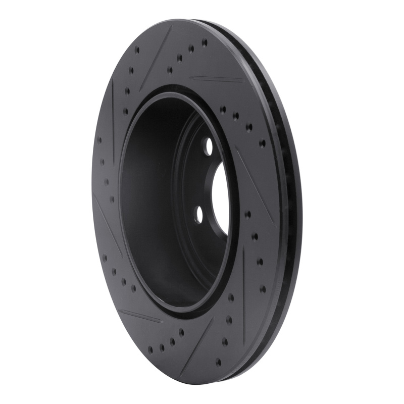 Chrysler 300 Brake Rotor (1) - Rear Right - DFC - Drilled & Slotted - Black - `05-`23