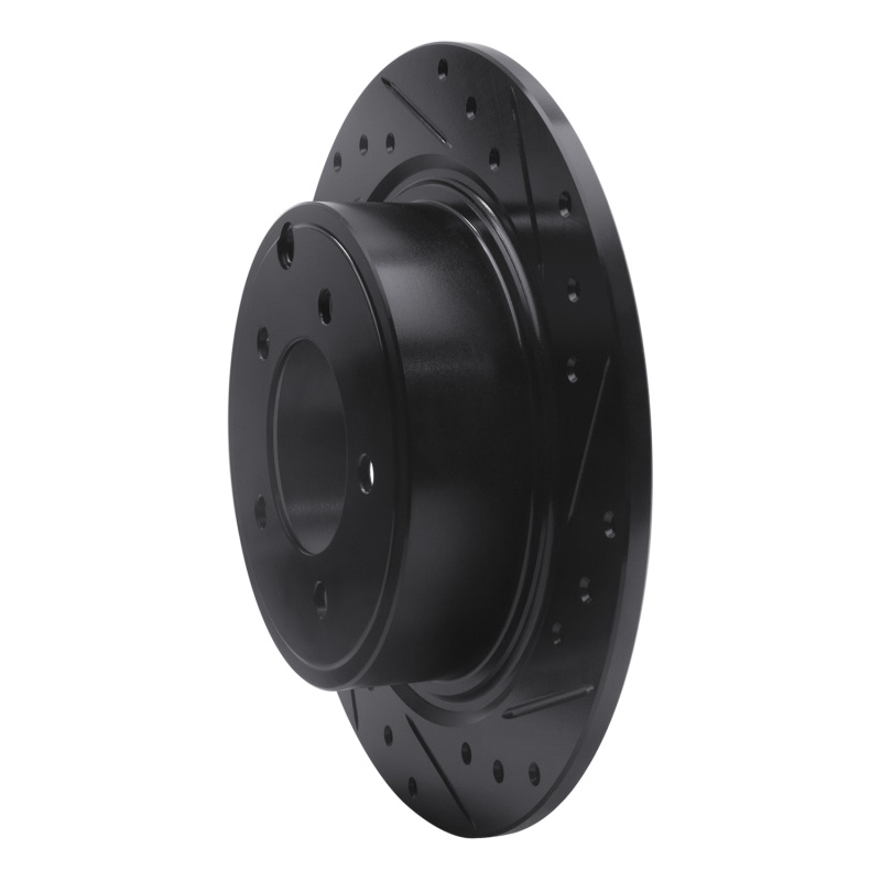 Chrysler Sebring Brake Rotor (1) - Rear Right - DFC - Drilled & Slotted - Black - `07-`17