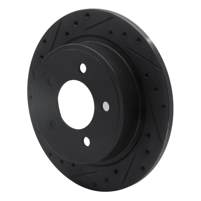 Chrysler Pacifica Brake Rotor (1) - Rear Left - DFC - Drilled & Slotted - Black - `04-`08