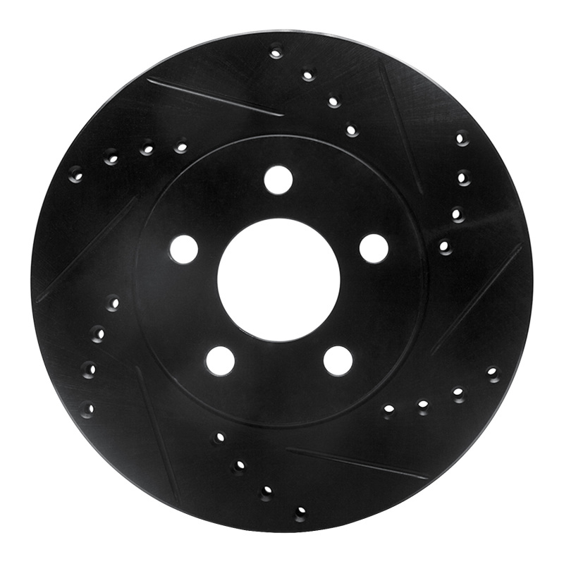 Dodge Neon Brake Rotor (1) - Front Right - DFC - Drilled & Slotted - Black - `00-`05 Dodge Neon Brake Rotor (1) - Front Right - DFC - Drilled & Slotted - Black - `00-`05