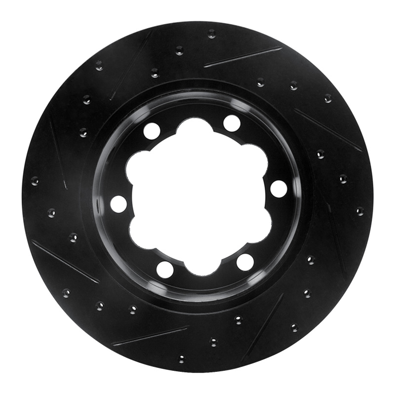 Dodge Sprinter 3500 Brake Rotor (1) - Rear Right - DFC - Drilled & Slotted - Black - `02-`06