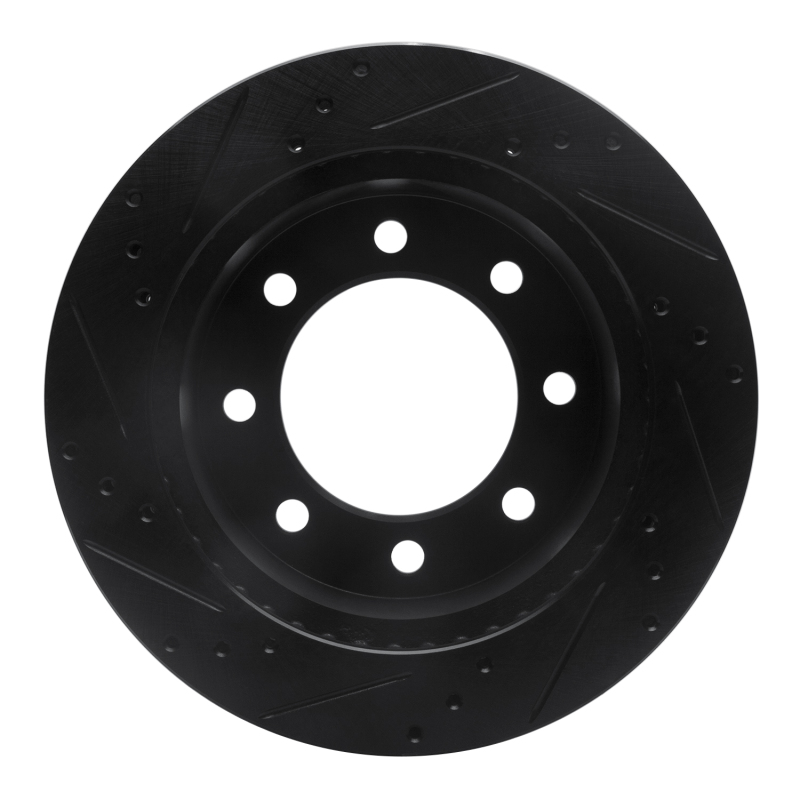 Dodge Ram 4000 Brake Rotor (1) - Front Right - DFC - Drilled & Slotted - Black - `00-`02