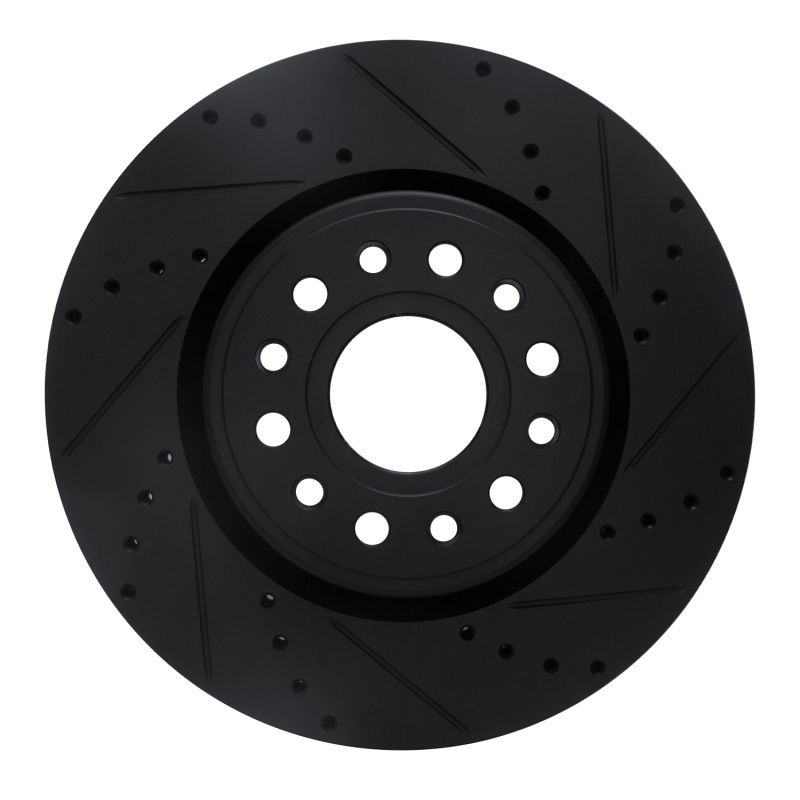 Ram 1500 Brake Rotor (1) - Front Right - DFC - Drilled & Slotted - Black - `19-`25 Ram 1500 Brake Rotor (1) - Front Right - DFC - Drilled & Slotted - Black - `19-`25