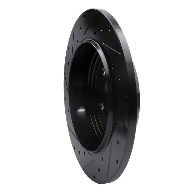 Dodge Durango Brake Rotor (1) - Rear Right - DFC - Drilled & Slotted - Black - `11-`22