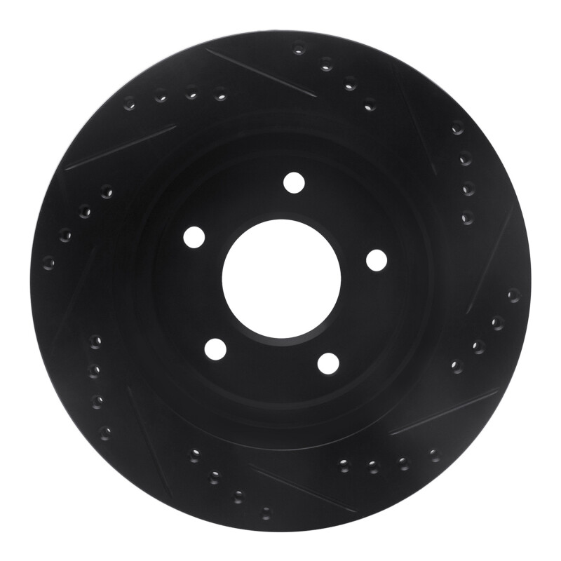 Buick Regal Brake Rotor (1) - Front Left - DFC - Drilled & Slotted - Black - `94-`01
