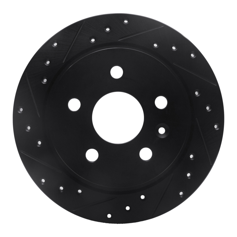Buick LaCrosse Brake Rotor (1) - Rear Left - DFC - Drilled & Slotted - Black - `11-`16