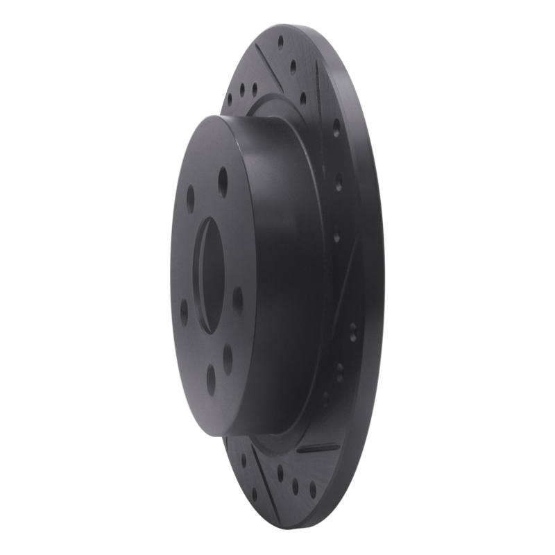 Buick LaCrosse Brake Rotor (1) - Rear Right - DFC - Drilled & Slotted - Black - `11-`16