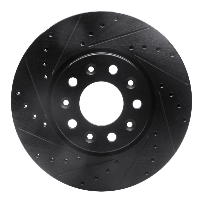 Buick Regal Sportback Brake Rotor (1) - Front Left - DFC - Drilled & Slotted - Black - `16-`21