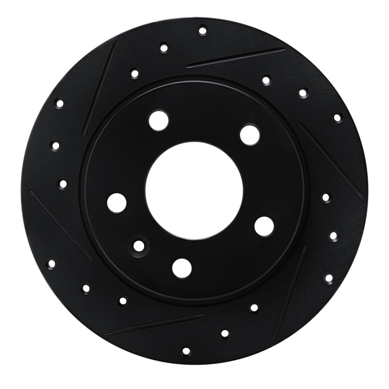Buick Encore GX Brake Rotor (1) - Rear Left - DFC - Drilled & Slotted - Black - `20-`25
