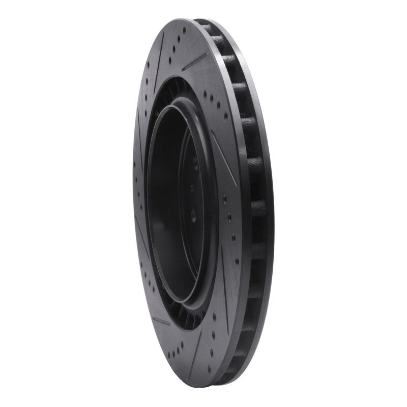 Cadillac CTS Brake Rotor (1) - Rear Right - DFC - Drilled & Slotted - Black - `04-`11