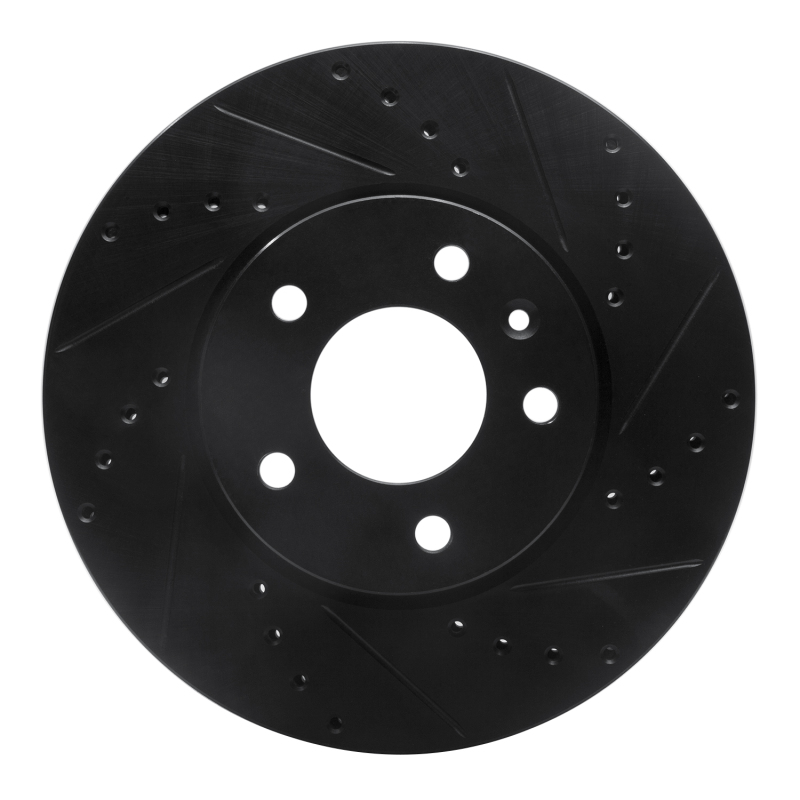Cadillac ATS Brake Rotor (1) - Front Right - DFC - Drilled & Slotted - Black - `13-`25