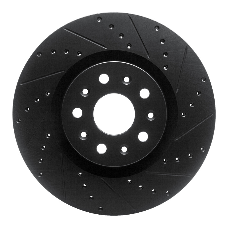 Cadillac CT5 Brake Rotor (1) - Front Right - DFC - Drilled & Slotted - Black - `14-`25