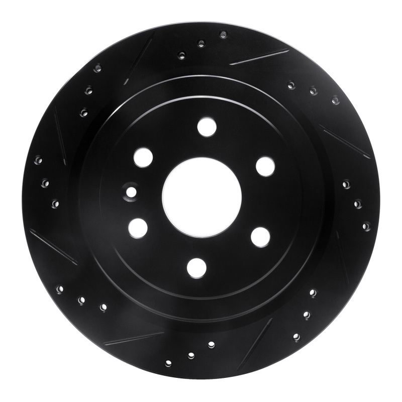 Cadillac SRX Brake Rotor (1) - Rear Left - DFC - Drilled & Slotted - Black - `10-`16