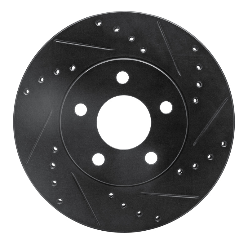 Chevrolet Malibu Brake Rotor (1) - Front Right - DFC - Drilled & Slotted - Black - `04-`08