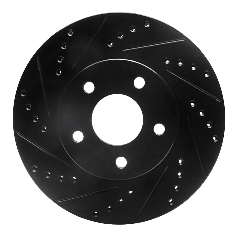 Chevrolet Cobalt Brake Rotor (1) - Front Left - DFC - Drilled & Slotted - Black - `07-`10