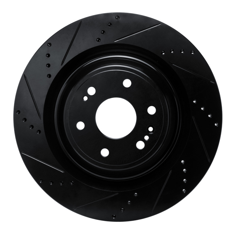 Cadillac Escalade Brake Rotor (1) - Front Left - DFC - Drilled & Slotted - Black - `19-`25