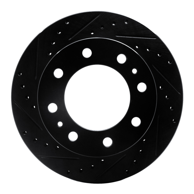 Chevrolet Express 3500 Brake Rotor (1) - Rear Left - DFC - Drilled & Slotted - Black - `21-`25