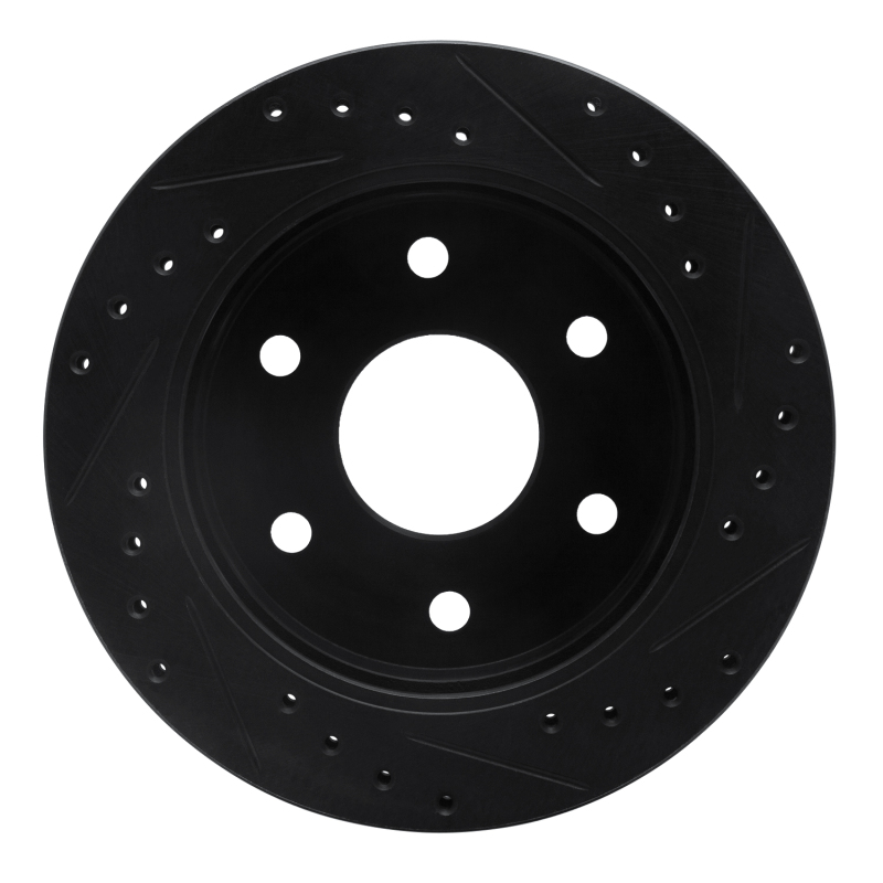 Cadillac Escalade Brake Rotor (1) - Front Left - DFC - Drilled & Slotted - Black - `88-`00