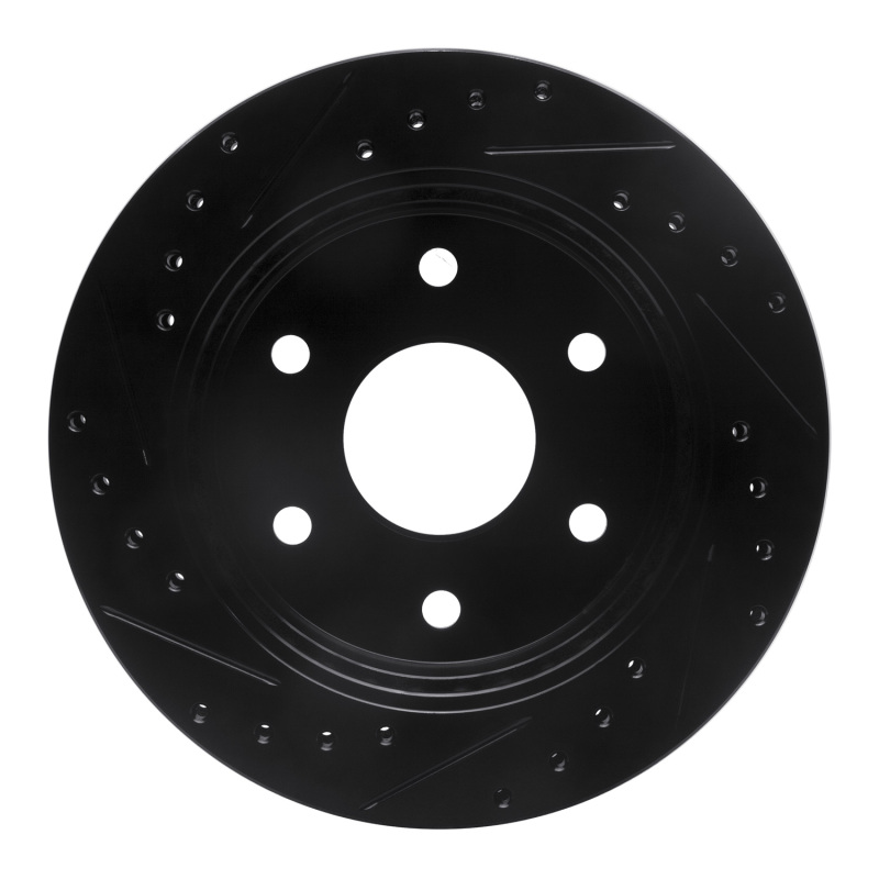 Cadillac Escalade Brake Rotor (1) - Front Right - DFC - Drilled & Slotted - Black - `88-`00