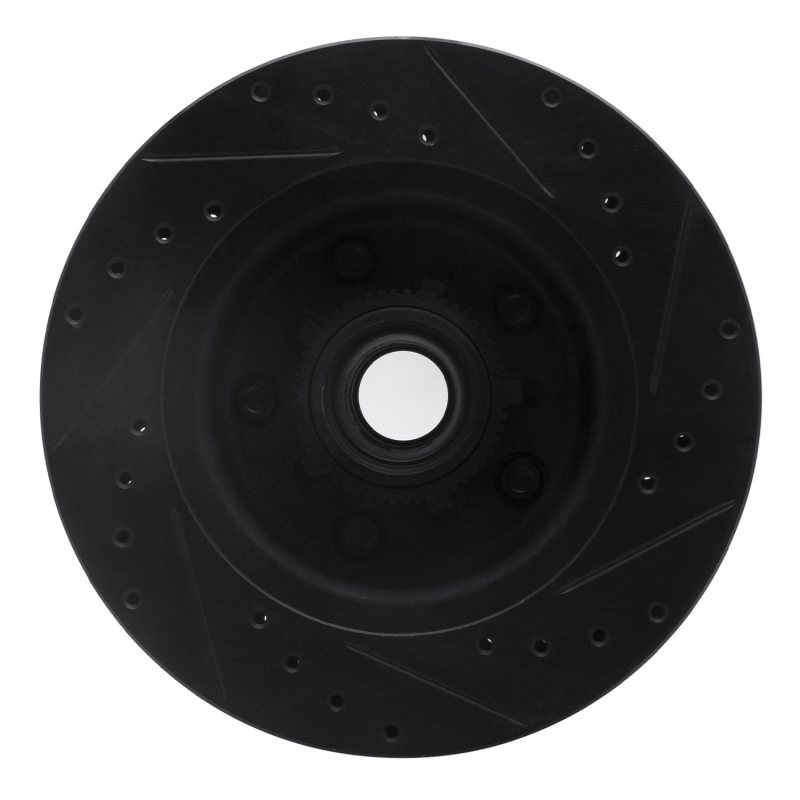 Chevrolet Astro Brake Rotor (1) - Front Left - DFC - Drilled & Slotted, Zinc Plated - Black - `90-`02