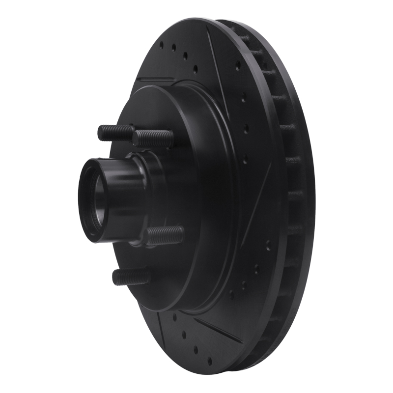 Chevrolet Express 1500 Brake Rotor (1) - Front Right - DFC - Drilled & Slotted - Black - `92-`02