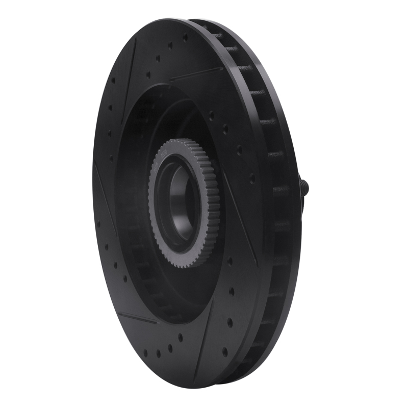 Chevrolet Express 1500 Brake Rotor (1) - Front Right - DFC - Drilled & Slotted - Black - `92-`02