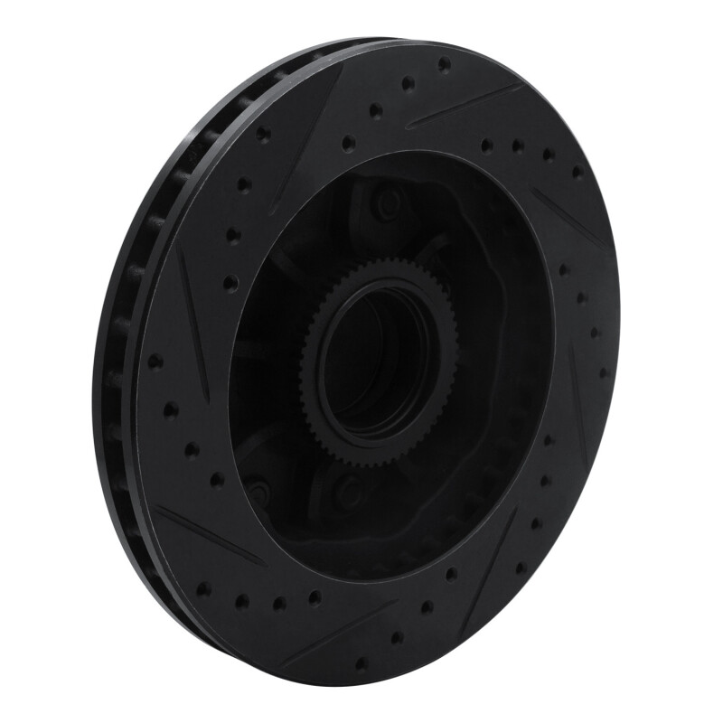 Chevrolet Suburban 1500 Brake Rotor (1) - Front Right - DFC - Drilled & Slotted - Black - `92-`02