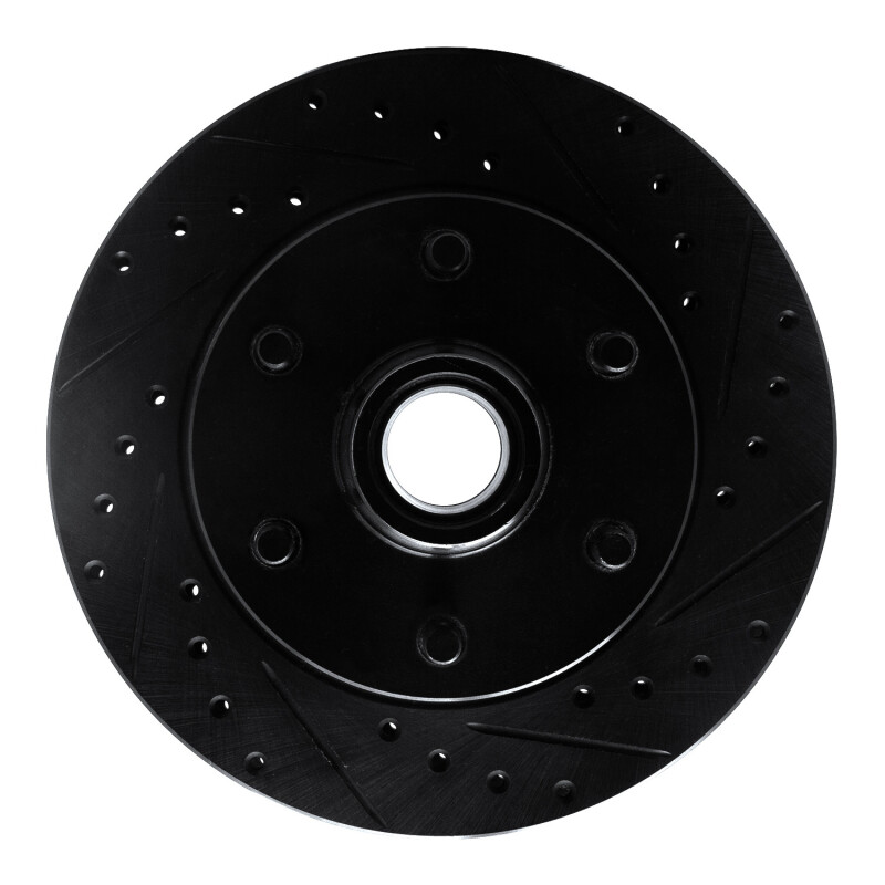 Chevrolet C2500 Brake Rotor (1) - Front Right - DFC - Drilled & Slotted - Black - `94-`02