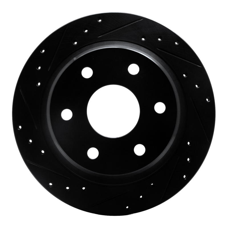 Chevrolet Avalanche 1500 Brake Rotor (1) - Rear Left - DFC - Drilled & Slotted - Black - `99-`07