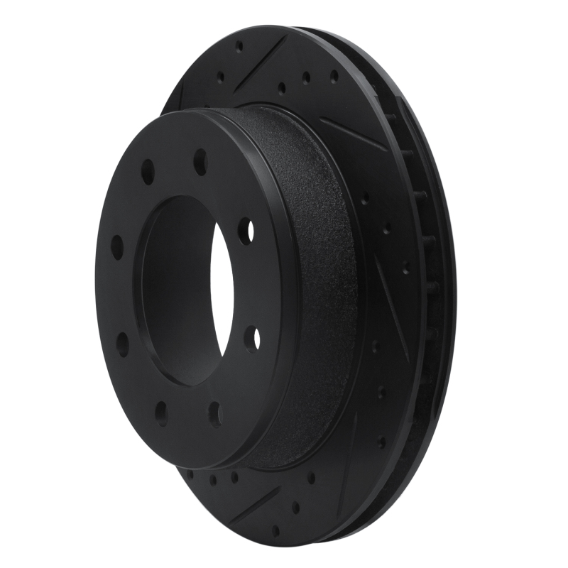 Chevrolet Silverado 1500 Brake Rotor (1) - Rear Left - DFC - Drilled & Slotted - Black - `99-`25