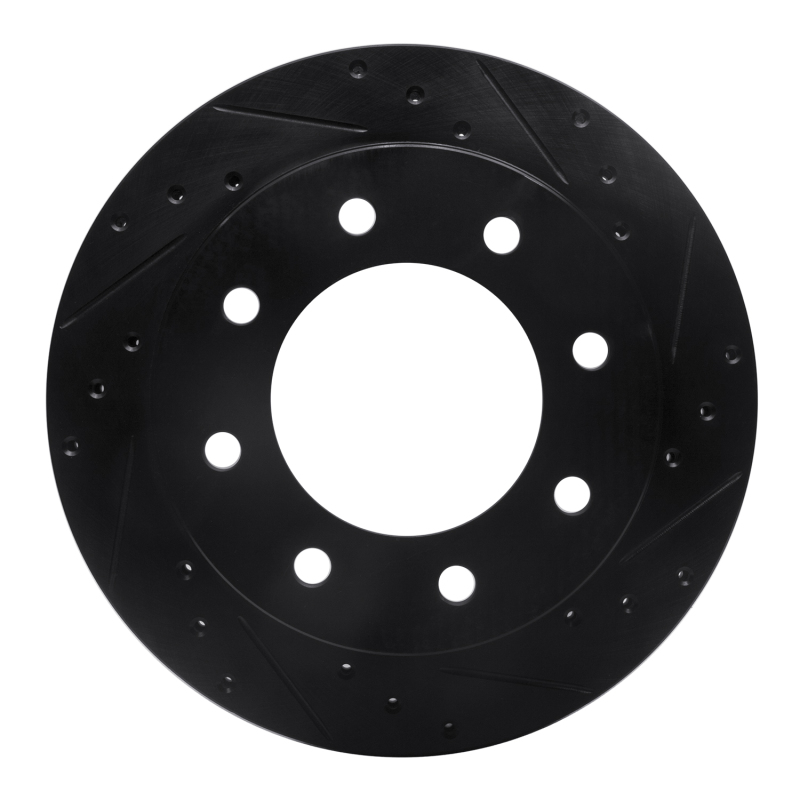 Chevrolet Express 2500 Brake Rotor (1) - Rear Right - DFC - Drilled & Slotted - Black - `99-`25