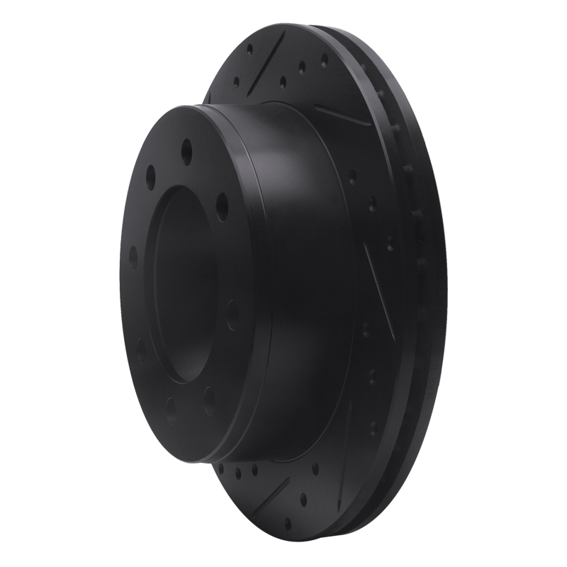 Chevrolet Express 2500 Brake Rotor (1) - Rear Left - DFC - Drilled and Slotted - Black - `99-`20