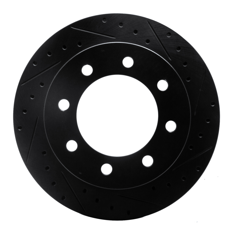 Chevrolet Express 3500 Brake Rotor (1) - Rear Right - DFC - Drilled & Slotted - Black - `99-`20