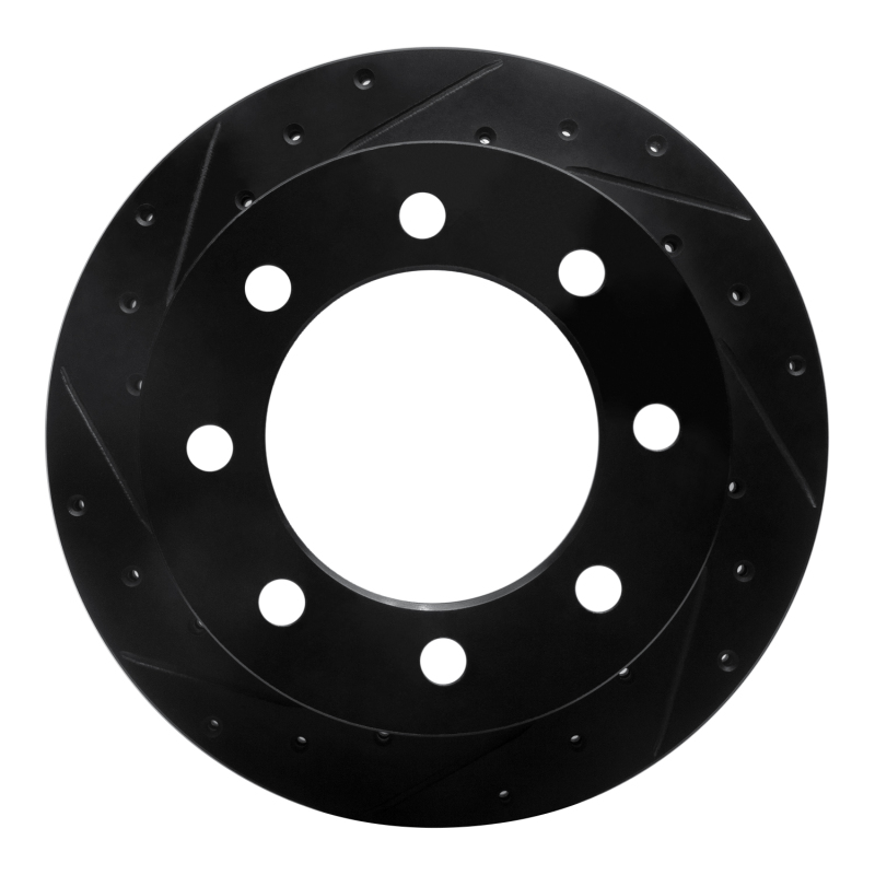 Chevrolet Silverado 3500 Brake Rotor (1) - Rear Left - DFC - Drilled & Slotted - Black - `01-`10