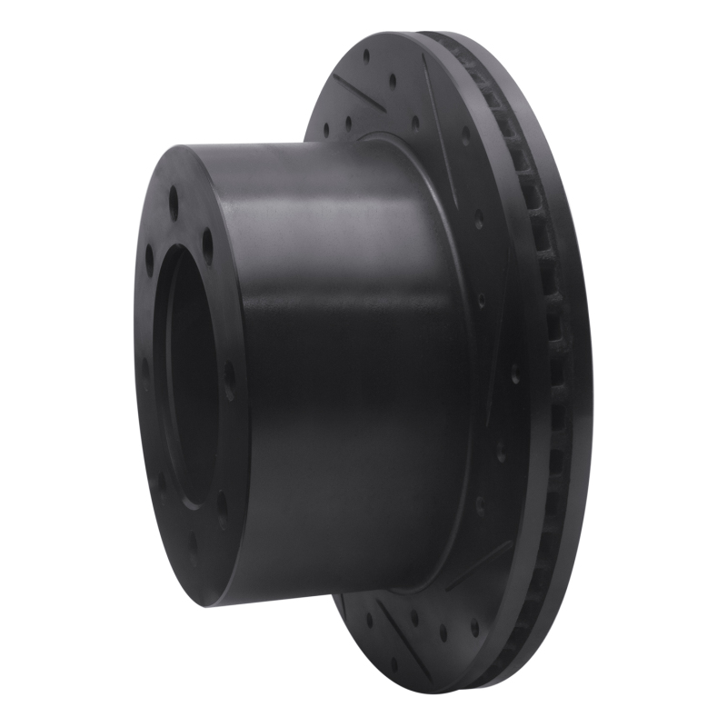 Chevrolet Silverado 3500 Brake Rotor (1) - Rear Right - DFC - Drilled & Slotted - Black - `01-`10