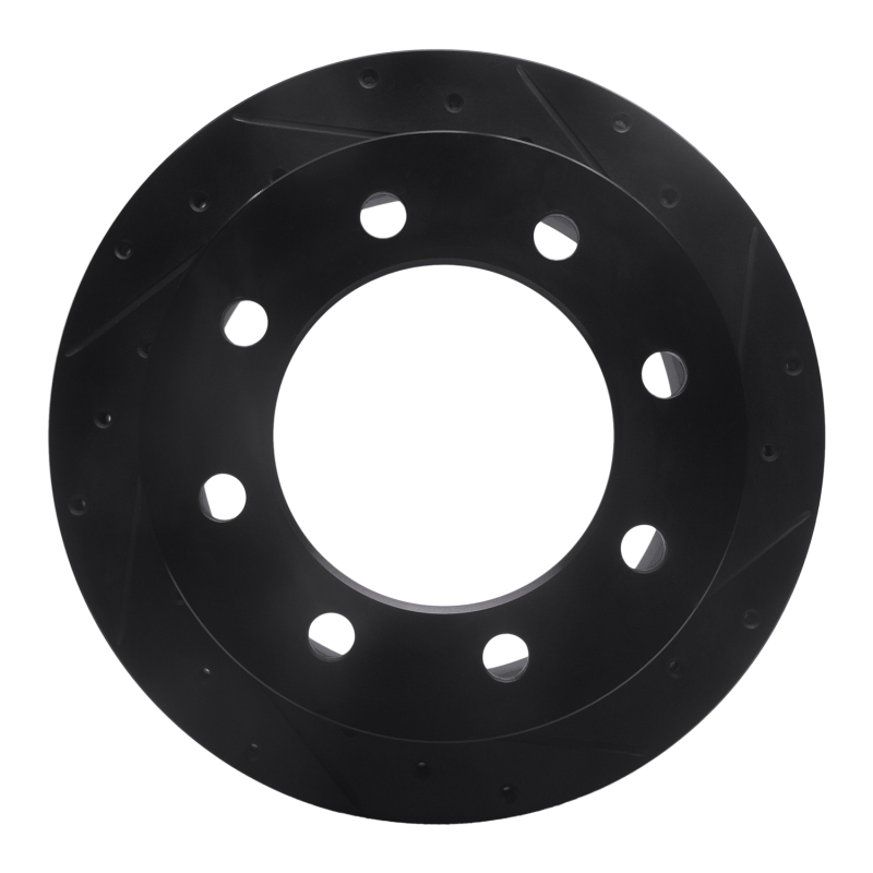 Chevrolet Silverado 3500 Brake Rotor (1) - Rear Right - DFC - Drilled & Slotted - Black - `01-`10