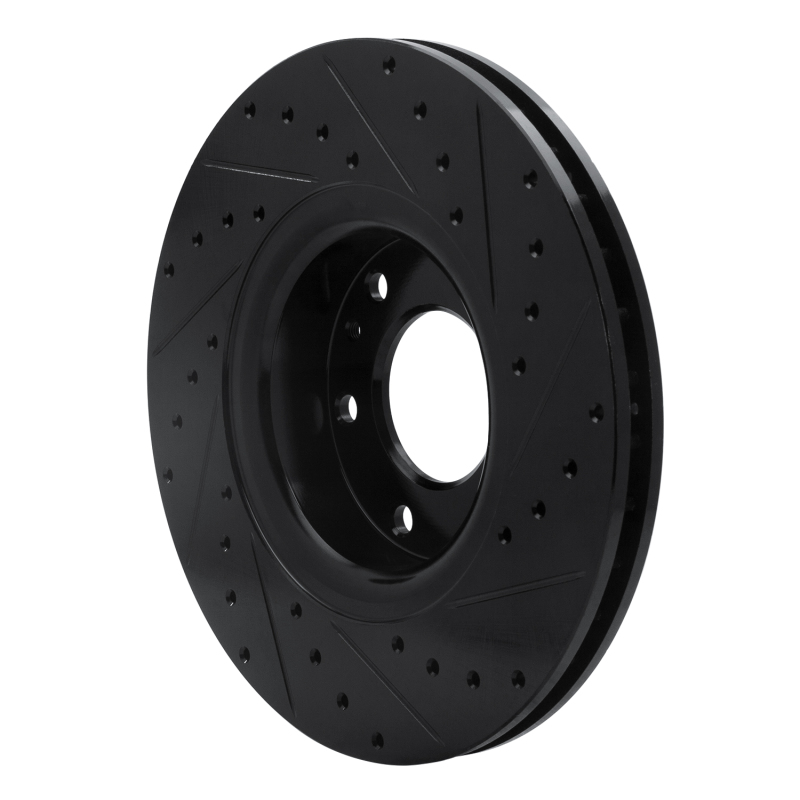 Buick Rainier Brake Rotor (1) - Front Left - DFC - Drilled & Slotted - Black - `02-`09