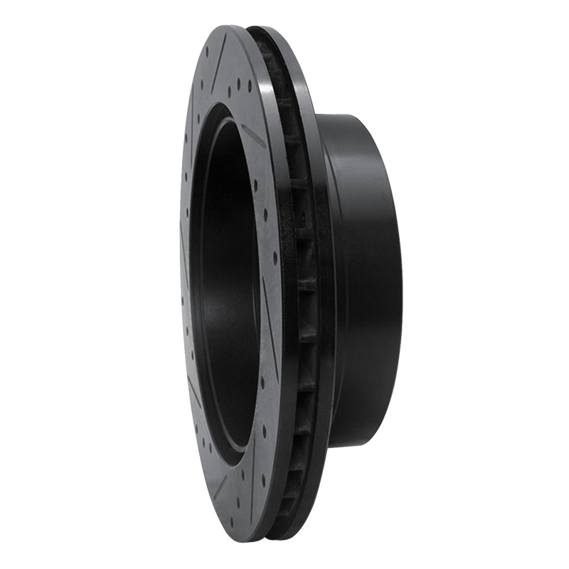 Chevrolet Silverado 1500 Brake Rotor (1) - Rear Right - DFC - Drilled & Slotted - Black - `03-`05