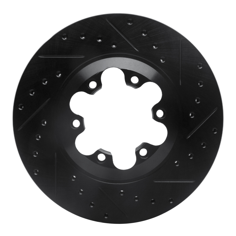 Chevrolet Colorado Brake Rotor (1) - Front Right - DFC - Drilled & Slotted - Black - `04-`08