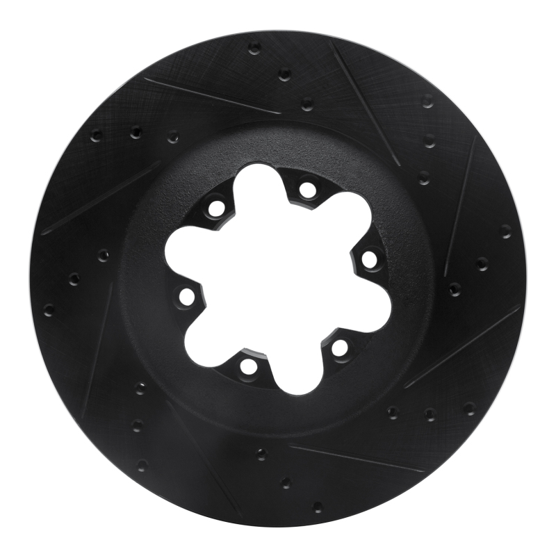 Chevrolet Colorado Brake Rotor (1) - Front Right - DFC - Drilled & Slotted - Black - `09-`12